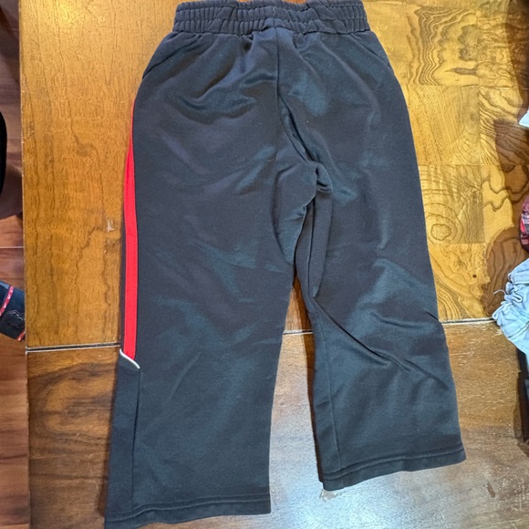 Adidas Kids Black and Red Track Pants - Picture 3 of 3